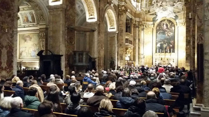 Concerto a Roma, nella chiesa di San Luigi dei Francesi