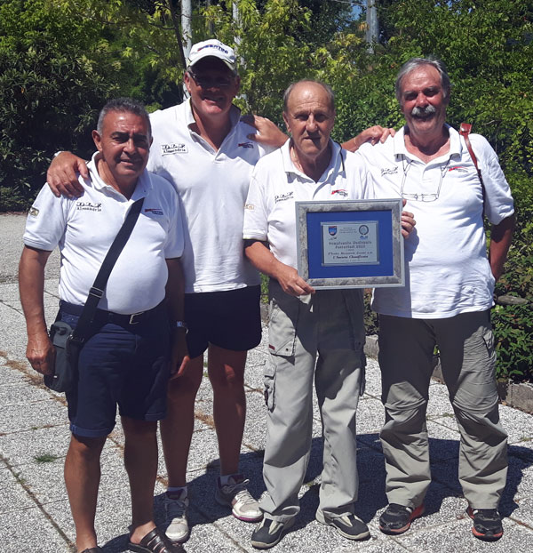 La squadra di Pesca del DLF Alessandria che vince la Seconda prova del Campionato nazionale 2018