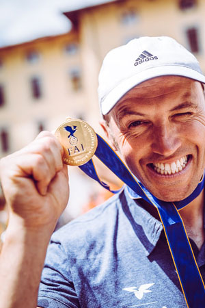 Alessandro Ploner medaglia d'oro deltaplano 2019