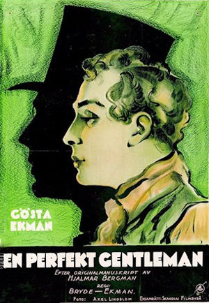 EN PERFEKT GENTLEMAN (Svezia, 1927), regia di Vilhelm Bryde e Gösta Ekman