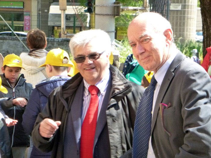 Il Presidente del DLF Viterbo, Maurizio Burani, e il Presidente Nazionale, Oliviero Brugiati