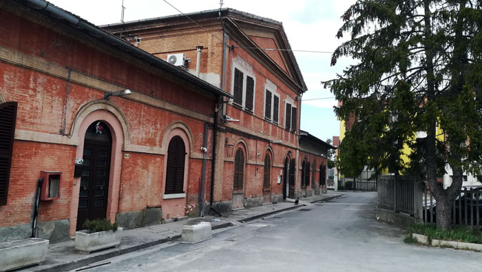 La prima stazione FS di Fabriano, in Viale Serafini 84, costruita nel 1878