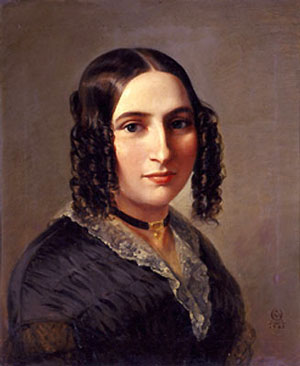 Fanny Hensel ritratta da Moritz Daniel Oppenheim, 1842