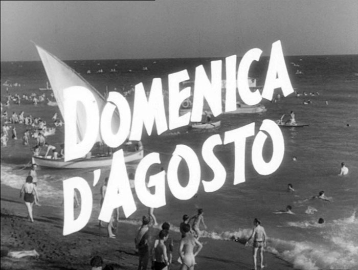 DOMENICA D'AGOSTO (Italia, 1950), regia Luciano Emmer