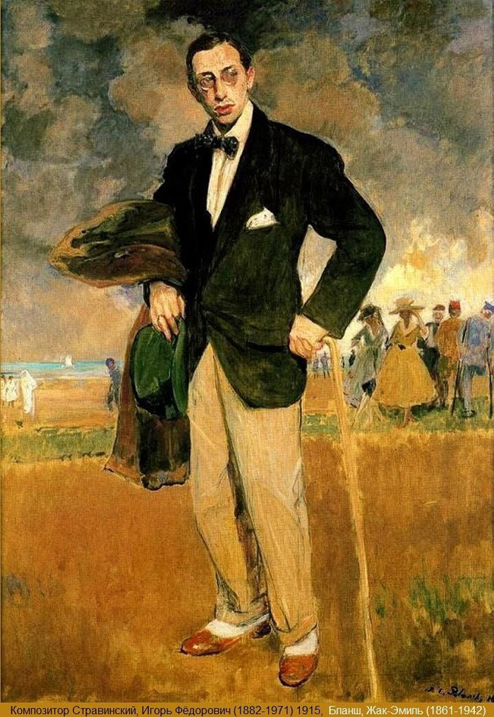 Jacques Emile Blanche, Ritratto di Igor Stravinsky, 1915