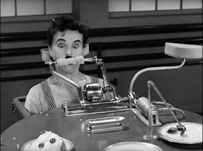 MODERN TIMES (Tempi moderni, US, 1936), regia di Charlie Chaplin