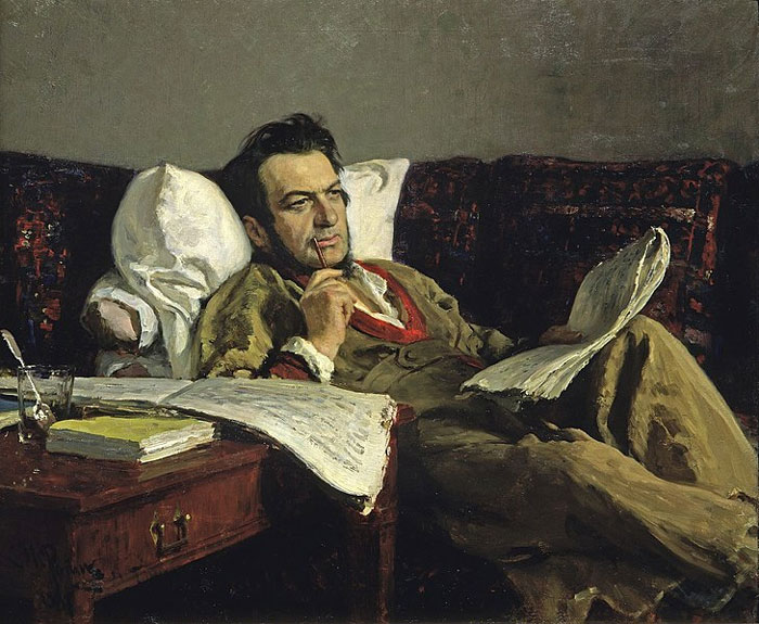 Mikhail Glinka ritratto da Ilya Repin nel 1887
