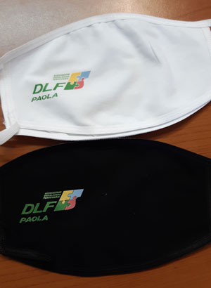 Consegna mascherine personalizzate al DLF Paola