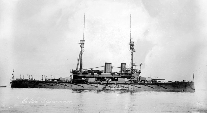 La corazzata britannica HMS Agamemnon