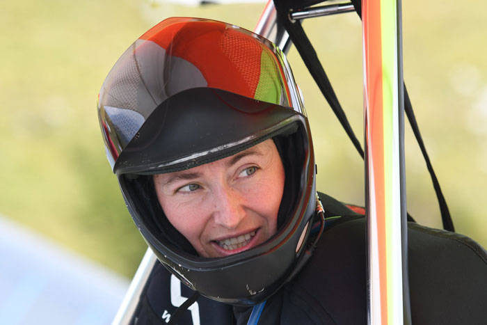 Katia Bruni, pilota modenese alla sua prima competizione
