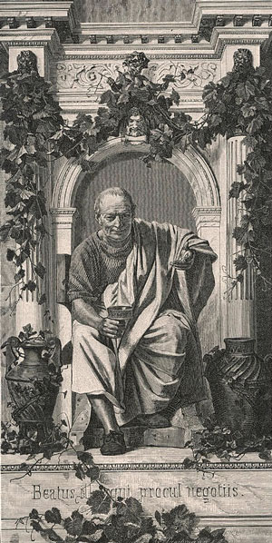 Oràzio Flacco, Quinto, Quintus Horatius Flaccus in latino, poeta, (Venosa 65 a.C. - Roma 8 a.C.)