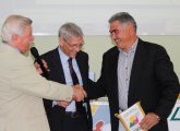 Gennaro Avagliano e Mario Bonivento con il Presidente DLF Formia, Gabriele Mario