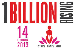 ONE BILLING RISING. Il 14 febbraio in 184 paesi del mondo e in 52 città in Italia un miliardo di persone balleranno insieme