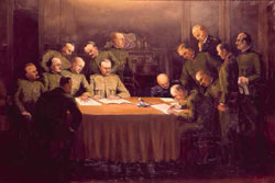 4 novembre 1918 firma dell'armistizio siglato a Villa Giusti