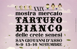 XXIX Mostra Mercato del Tartufo Bianco delle Crete Senesi, San Giovanni d'Asso (SI), 8-9 e 15-16 novembre 2014