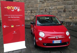 Enjoy, il car sharing di Eni realizzato in partnership con Fiat e Trenitalia, è approdato a Firenze
