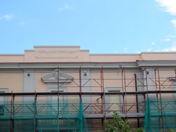Maggio 2015, La facciata restaurata della sede sociale DLF Livorno