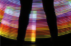 M'illumino di meno. Performance di light painting al Museo Nazionale della Scienza e della Tecnologia “Leonardo da Vinci”. Milano, venerdì 13 febbraio 2015, ore 17.30-19.30
