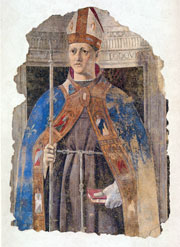 Piero della Francesca, San Ludovico da Tolosa, 1460 affresco staccato