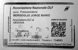 Da qualche giorno il DLF Genova ha un nuovo iscritto… E che iscritto! Si tratta nientemeno che di Papa Francesco… 