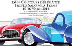 Pronte a brillare le stelle a quattro ruote. Il 15 e il 16 marzo 2014, a Modena e provincia per la XV edizione del "Concours d’Elégance Trofeo Salvarola Terme"