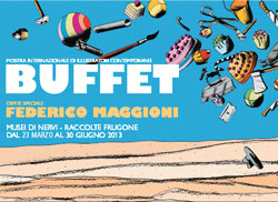 Buffet. Mostra internazionale di illustratori contemporanei. Che la festa cominci. Genova, fino al 30 giugno 2013
