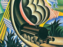 Depero, Il treno partorito dal sole, 1924