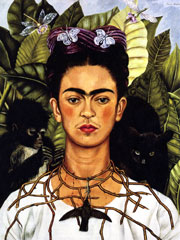 Frida Kahlo, Autoritratto con collana di spine, 1940