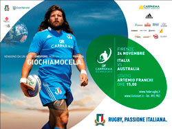 IL GRANDE RUGBY torna a Firenze. Il 24 novembre 2012 è in programma Italia vs Australia