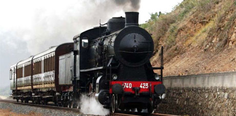 Il treno del carbone. Domenica 4 dicembre 2011. Viaggio su TRENO STORICO A VAPORE