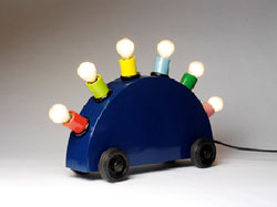 Martine Bedin, Permemphis prototipo per super lamp, 1981