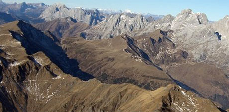 Panorama dal Monte Coglians