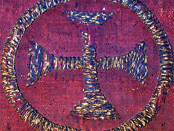 MECENATE CON 5 EURO, per il PALLIO BIZANTINO DI SAN LORENZO, donato a Genova nel XIII sec. da Michele VIII Paleologo