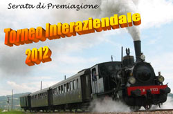 Serata di premiazione Torneo Interaziendale 2012. Pistoia, venerdì 30 novembre 2012, ore 20.00