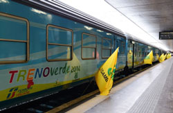 Il Treno Verde, la campagna nazionale di Legambiente e del Gruppo Ferrovie dello Stato Italiane, attraverserà l'Italia fino al 27 marzo 2014