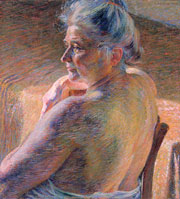 Umberto Boccioni, Nudo di spalle (effetto di sole), 1909